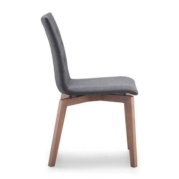 Orebro Gray and Ash Wood Side Chair, Set of Two, image 2