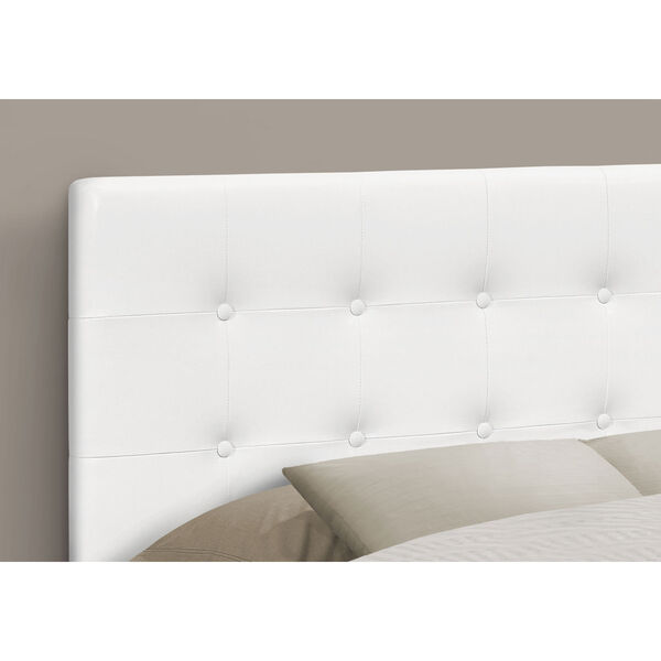 White and Black Leather-Look Headboard, image 3