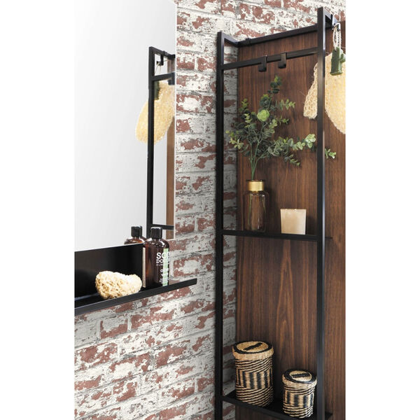 Lillian August Luxe Haven Brown Soho Brick Peel and Stick Wallpaper, image 1