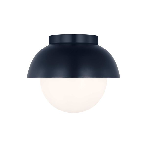 Hyde Navy One-Light Flush Mount with Opal Shade by Drew and Jonathan, image 1