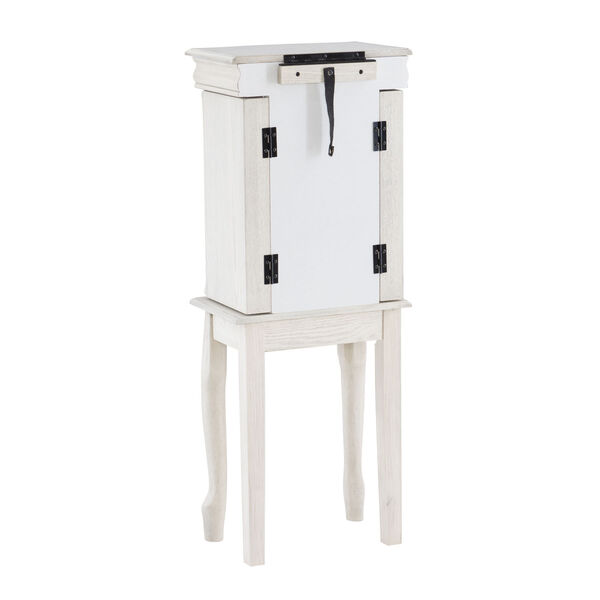 Garbo Off White Jewelry Armoire, image 4