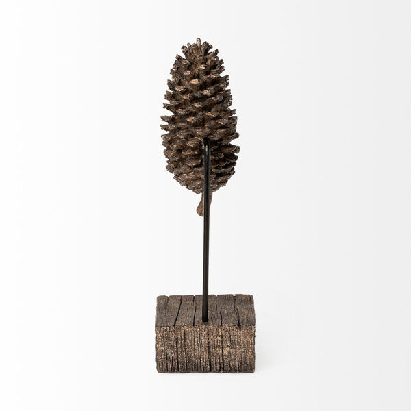 Pinterra Brown 11-Inch Replica Pine Cone On A Stick, image 5