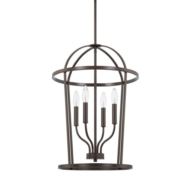 HomePlace Greyson Bronze 16-Inch Four-Light Pendant, image 1