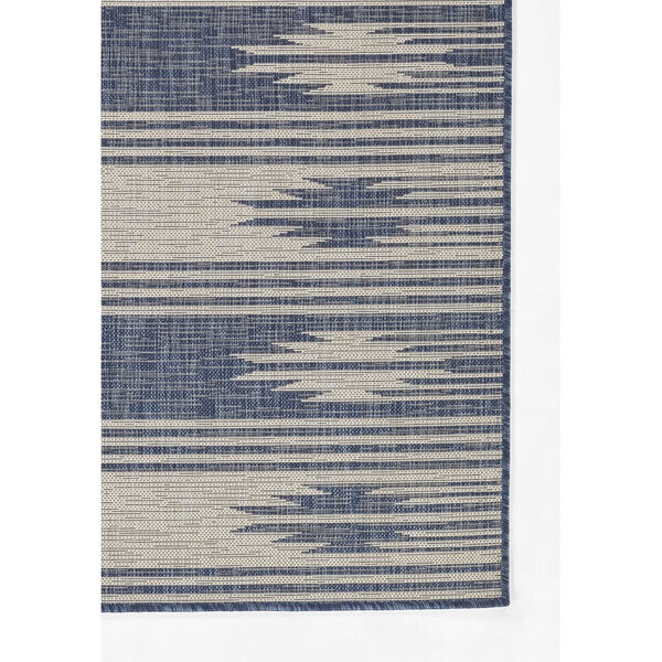 Riviera White and Blue Indoor/Outdoor Rug, image 3