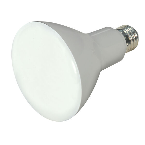 SATCO Frosted White LED BR30 Medium 9.5 Watt BR LED Bulb with 2700K 750 Lumens 80 CRI and 105 Degrees Beam, image 1