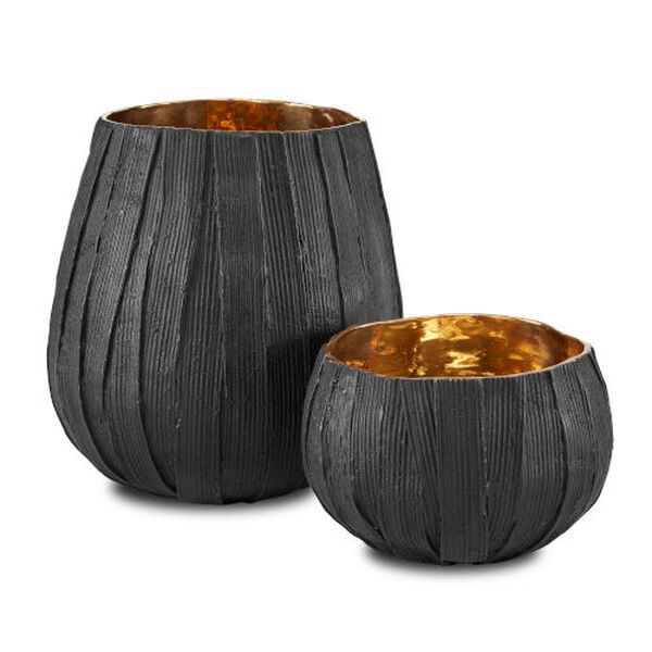 Sunan Black and Gold Six-Inch Small Bowl, image 2