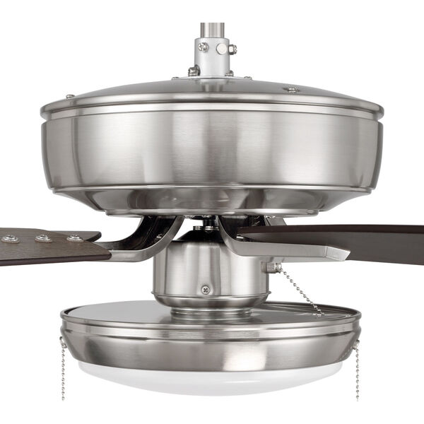 Pro Plus Brushed Polished Nickel 52-Inch LED Ceiling Fan with Frost Acrylic Pan Shade, image 6
