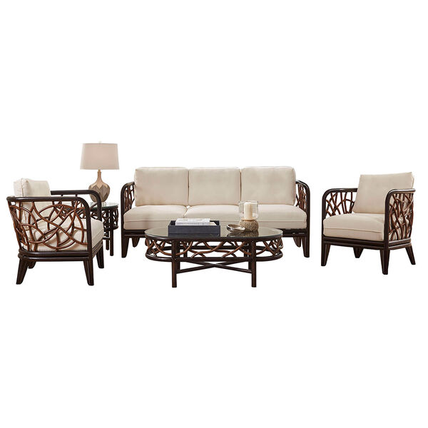 Trinidad Champagne Five-Piece Living Set with Cushion, image 1
