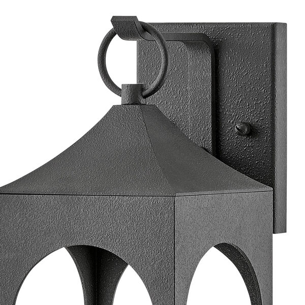 Amina Distressed Zinc 6-Inch One-Light Outdoor Wall Mount, image 2