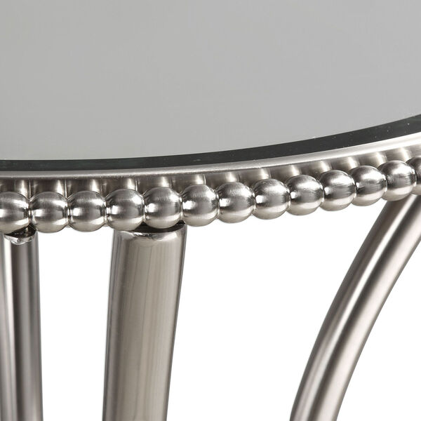 Sherise Beaded Metal Accent Table, image 3