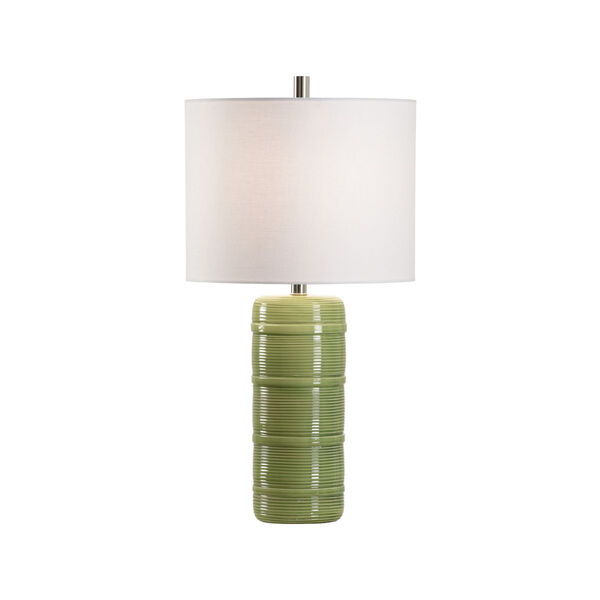 Off White and Green One-Light 5-Inch Collodi Lamp, image 1