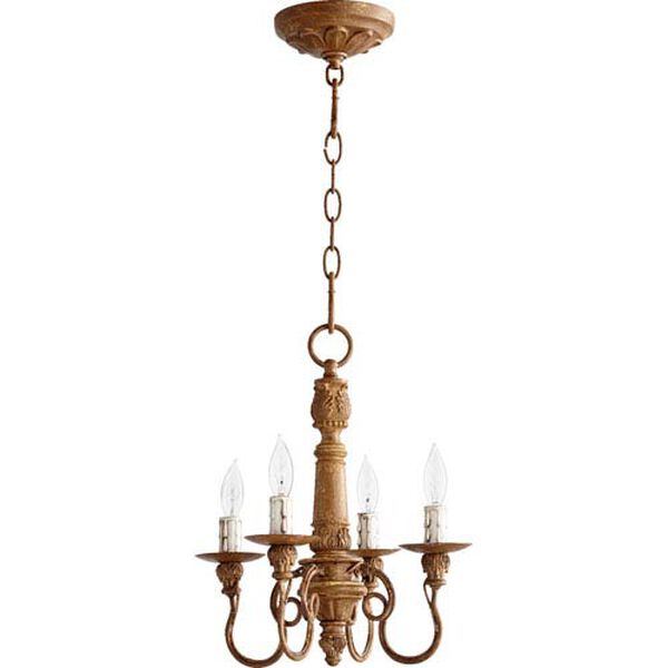 Salento French Umber 15.25-Inch Four Light Chandelier, image 1