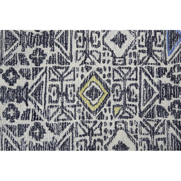 Arazad Tufted Tribal Pattern Gray Black Area Rug, image 4