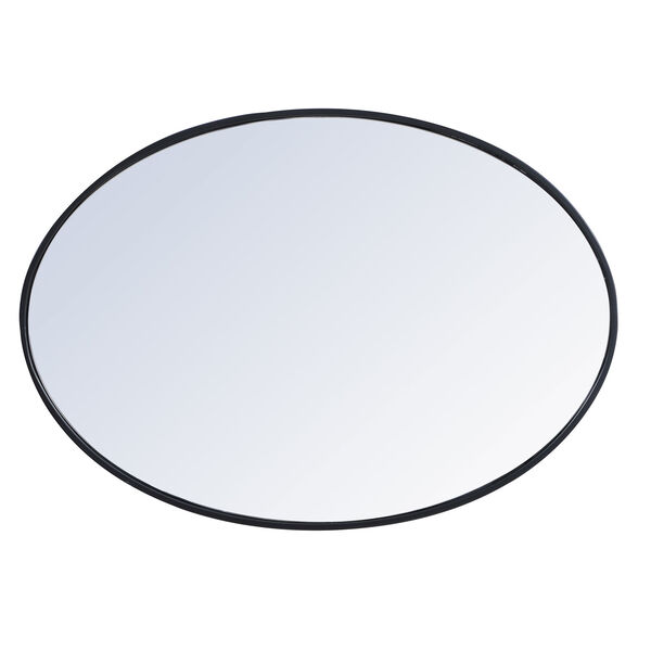 Eternity Black 34-Inch Oval Mirror, image 6