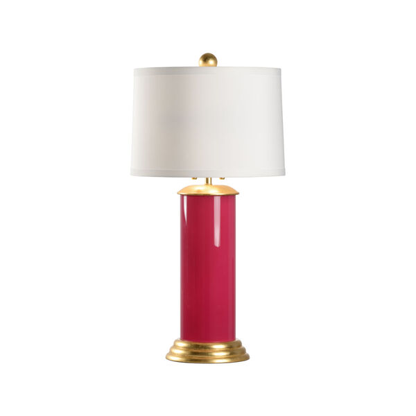 Savannah Fuchsia and Gold Two-Light Table Lamp, image 1