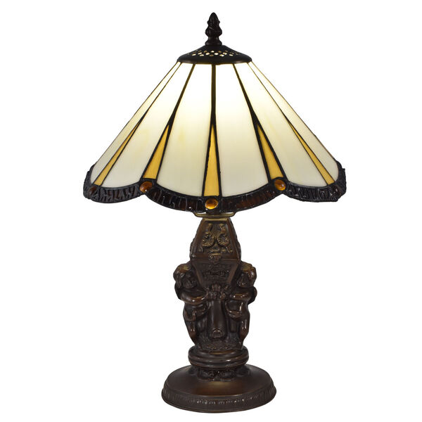 Springdale Antique Bronze Rosita One-Light Tiffany Table Lamp, image 1