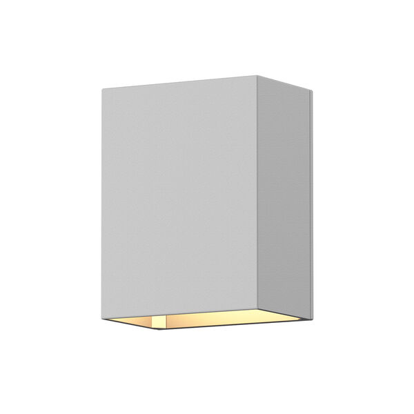 Inside-Out Box Textured White LED Wall Sconce, image 1