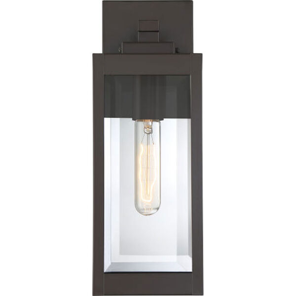 Pax Bronze 14-Inch One-Light Outdoor Lantern with Beveled Glass, image 4
