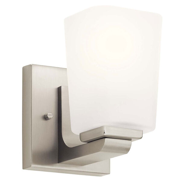 Roehm Brushed Nickel One-Light Wall Sconce, image 1