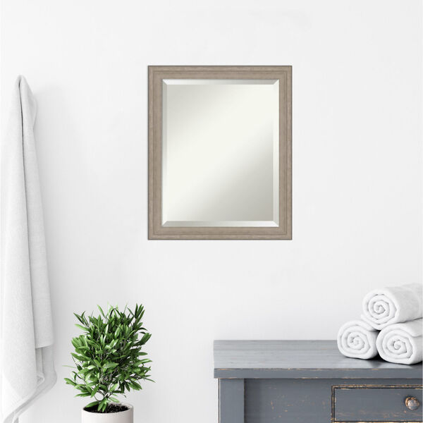 Gray Frame 19W X 23H-Inch Bathroom Vanity Wall Mirror, image 5