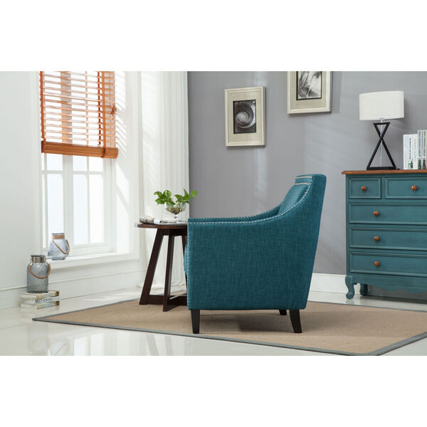Taslo Teal Accent Chair, image 5