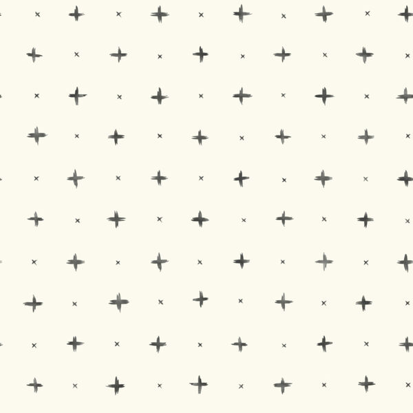 Magnolia Home Artful Prints and Patterns Black Cross Stitch Peel and Stick Wallpaper - SAMPLE SWATCH ONLY, image 2