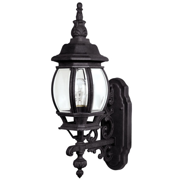 French Country Extra-Large Black Outdoor Wall Mount, image 1