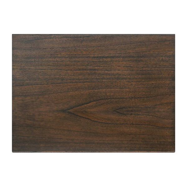 Halmstad Walnut Wood Panel Three- Drawer Narrow Nightstand, image 6