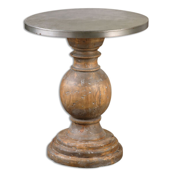 Blythe Reclaimed Fir Wood Accent Table, image 1