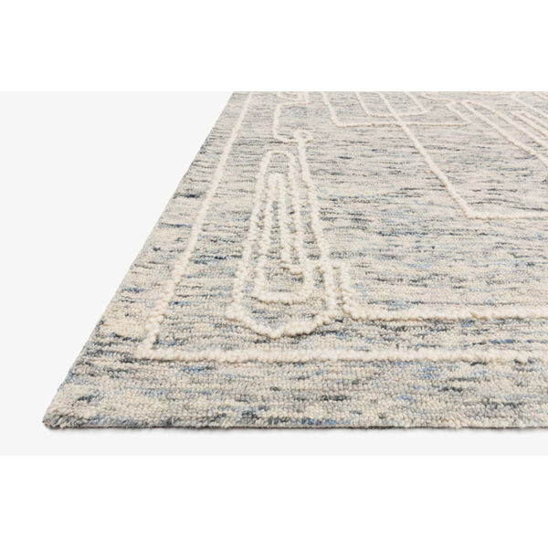 Justina Blakeney Leela Sky and White Rectangle: 7 Ft. 9 In. x 9 Ft. 9 In. Rug, image 2