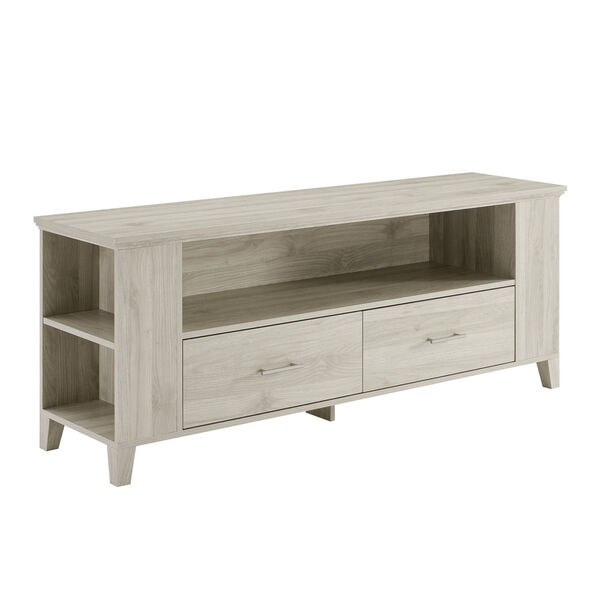 Birch TV Stand with Two Drawer, image 2