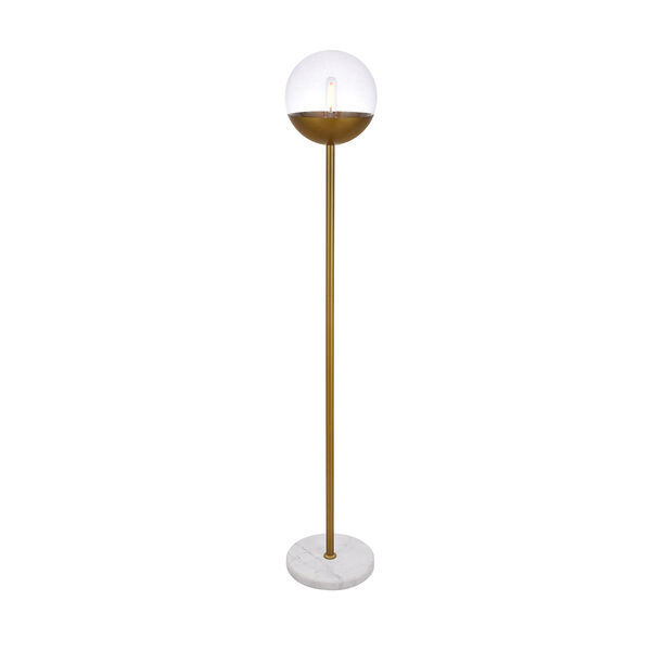 Eclipse Brass 62-Inch One-Light Floor Lamp, image 3