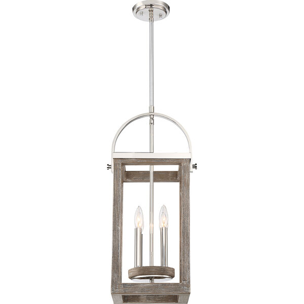 Bliss Polished Nickel Four-Light 11-Inch Pendant, image 2