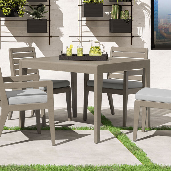 Sustain Rattan Outdoor Square Dining Table, image 2