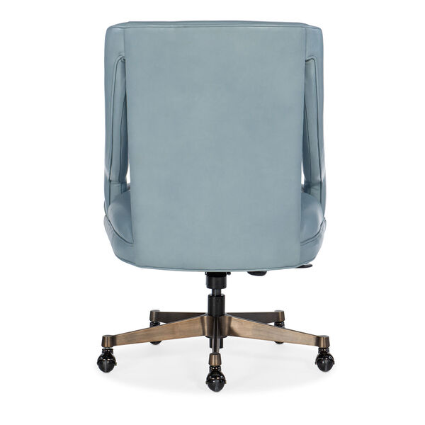 Meira Blue and Silver Executive Swivel Tilt Chair, image 2
