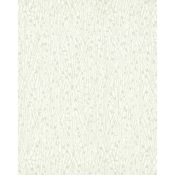 Candice Olson Terrain White and Off White Gala Wallpaper - SAMPLE SWATCH ONLY, image 1
