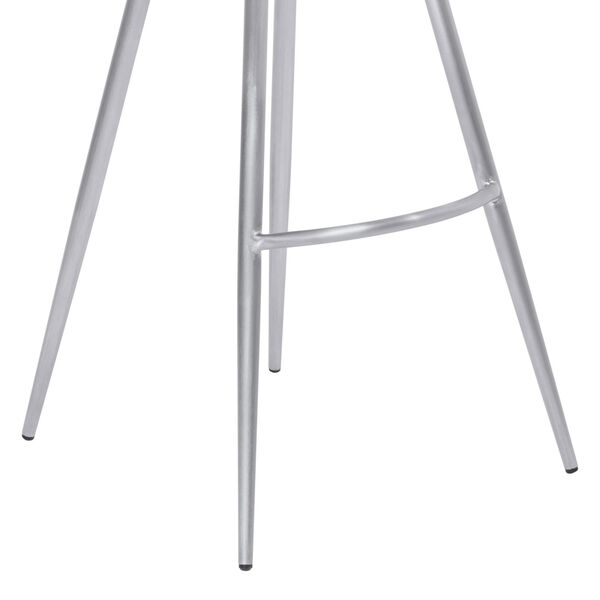 Zurich Vintage Gray and Stainless Steel 26-Inch Counter Stool, image 6