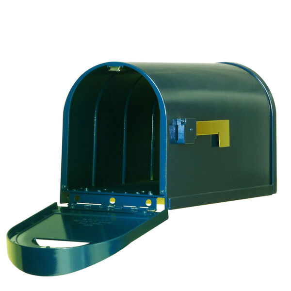 Dylan Blue Curbside Mailbox, image 3