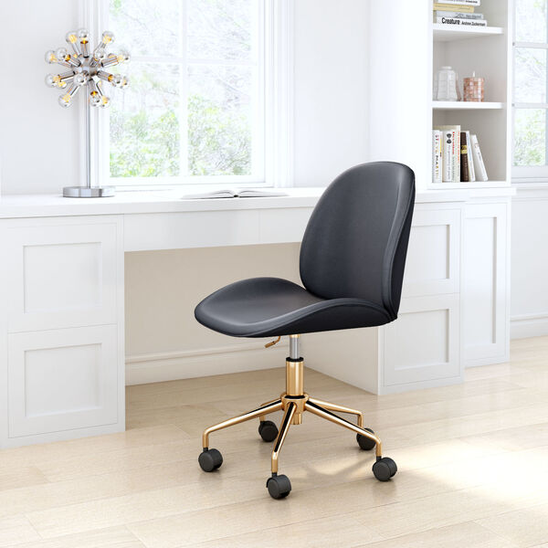 Miles Black and Gold Office Chair, image 2