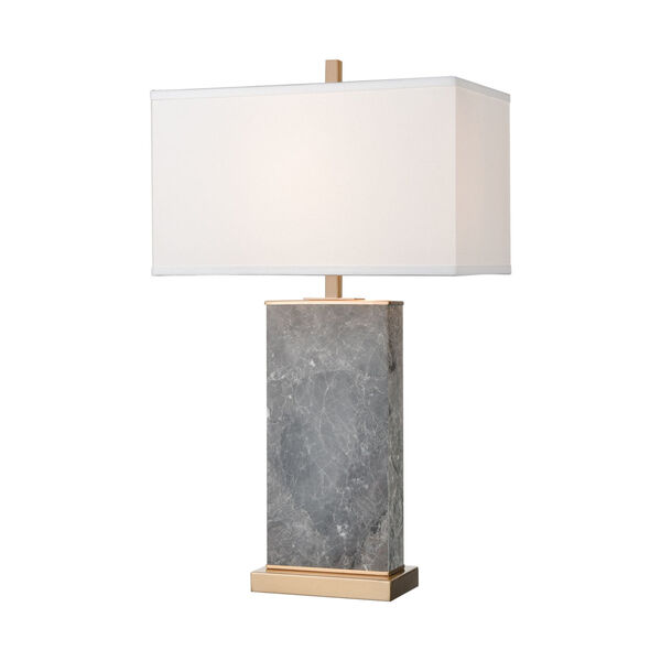 Archean Grey Marble with Cafe Bronze One-Light Table Lamp, image 1