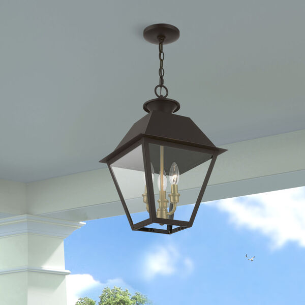 Wentworth Three-Light Outdoor Large Lantern Pendant, image 3