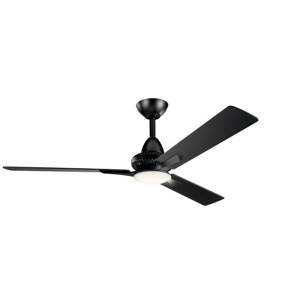 Kosmus Satin Black 52-Inch LED Ceiling Fan, image 1