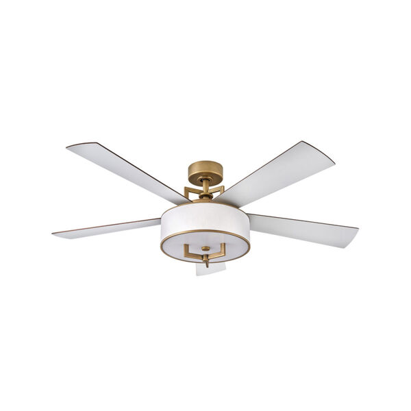 Hampton Heritage Brass 56-Inch Smart LED Ceiling Fan, image 1