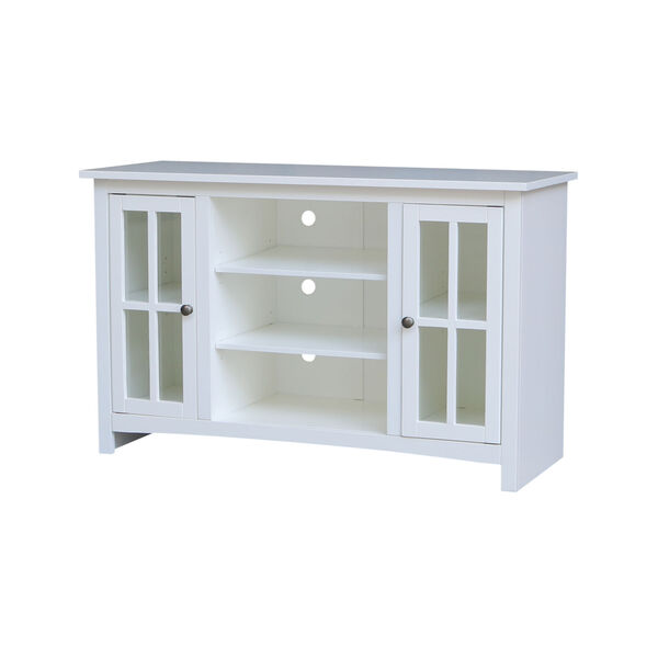 White 48-Inch TV Stand with Two Door, image 2