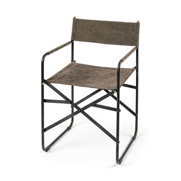 Onyx Black and Brown Dining Arm Chair, image 1