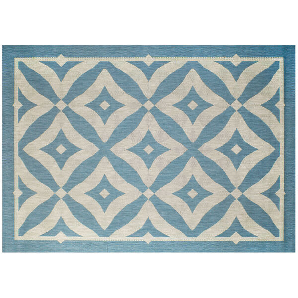 Charleston Spa and Beige 88-Inch Outdoor Rug, image 1