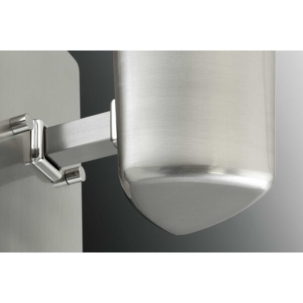P300061-009: Zura Brushed Nickel One-Light Bath Sconce with Etched Opal Glass, image 3