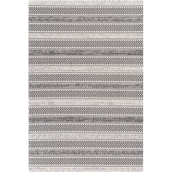 La Casa Black and Ivory Rectangle 5 Ft. 3 In. x 7 Ft. 3 In. Rug, image 1