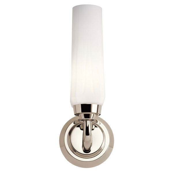 Truby Polished Nickel One-Light Wall Sconce, image 2
