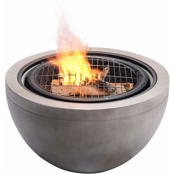 Sand Outdoor 30-Inch Round Wood Burning Fire Pit, image 4